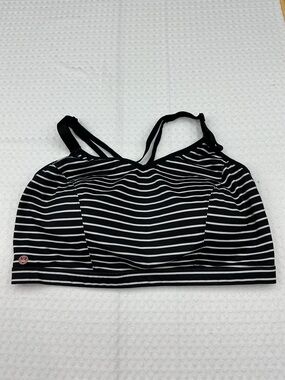 Livi Active Black and White Striped Bralette
